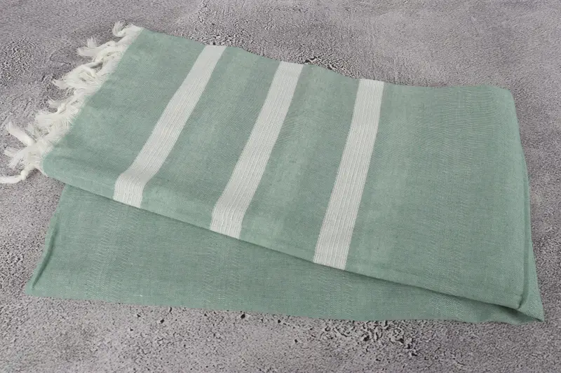Handwoven organic Turkish towel for spa, Lightweight towel, Wedding Gift For Bride, Thin towel, 70x40 Cotton Striped Towel, Custom Wedding Gift - 6