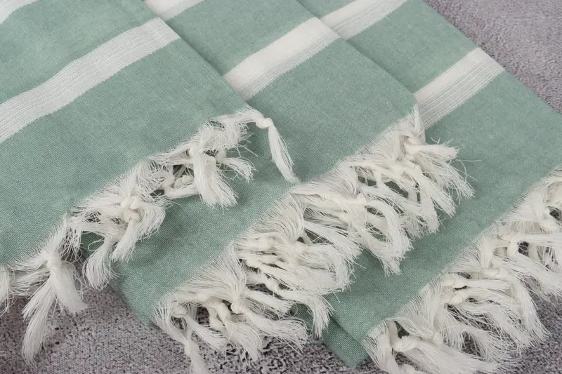 Handwoven organic Turkish towel for spa, Lightweight towel, Wedding Gift For Bride, Thin towel, 70x40 Cotton Striped Towel, Custom Wedding Gift - 5