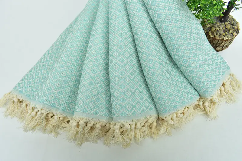 Türk çay havlu, 38x20 pamuklu elmas havlu, el boyu havlu, monogram el havlu, nakış havlu, kişiselleştirilmiş hediyeler, ev dekor için hediye - 4