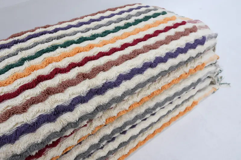 Bachelor Bachelorette Party Favors, Luxury towel, Turkish towel, 70x40 Cotton Pom Pom Zigzag Design Towel, Bachelorette Party Favors Beach - 2