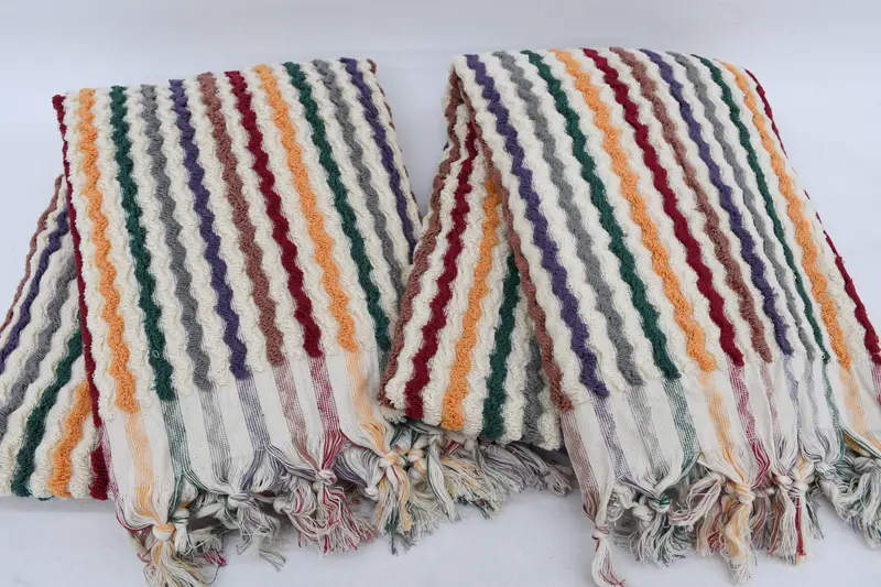 Bachelor Bachelorette Party Favors, Luxury towel, Turkish towel, 70x40 Cotton Pom Pom Zigzag Design Towel, Bachelorette Party Favors Beach - 6