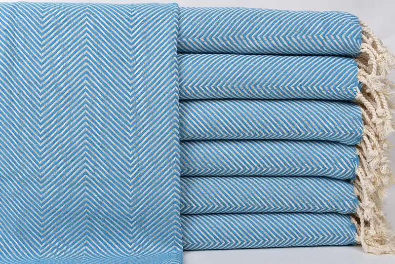 Kitchen Towel Turkish Cotton Turquoise, 20x40 Inches