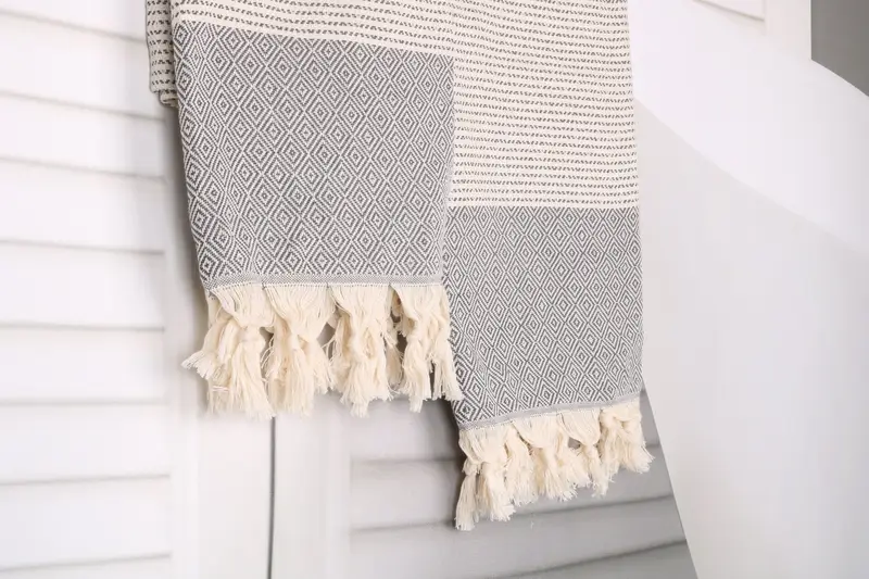 70x36 Cotton Diamond Towel, Bridesmaid Gift, Oversized lightweight Turkish bath towel USA, Gift For Boyfriend, Turkish Towel USA, Personalized Gifts - 8