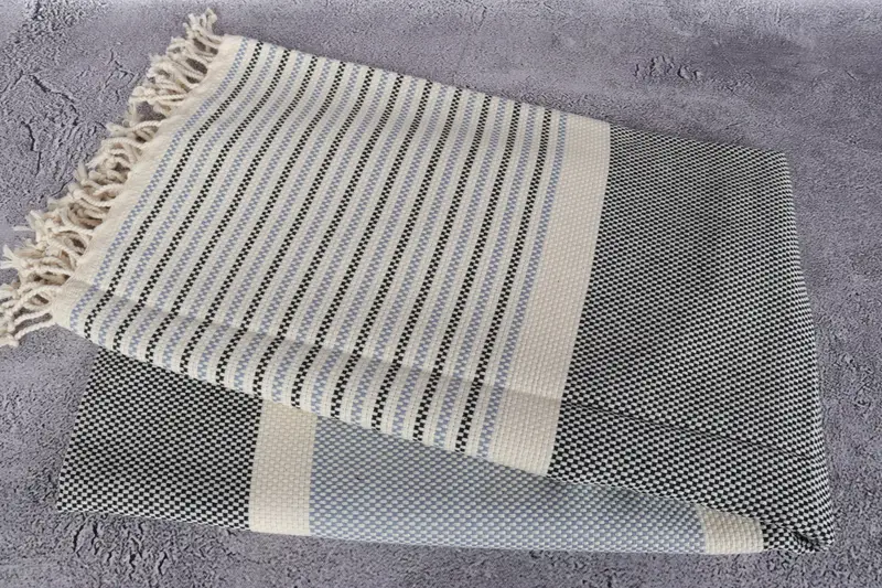Eco-Friendly Turkish Towel, Pool Towels, Monogrammed Beach Towel, 70x40 Cotton Geometric Towel, Welcome Wedding Gift, Best Friend Gift, Gift For Him - 6