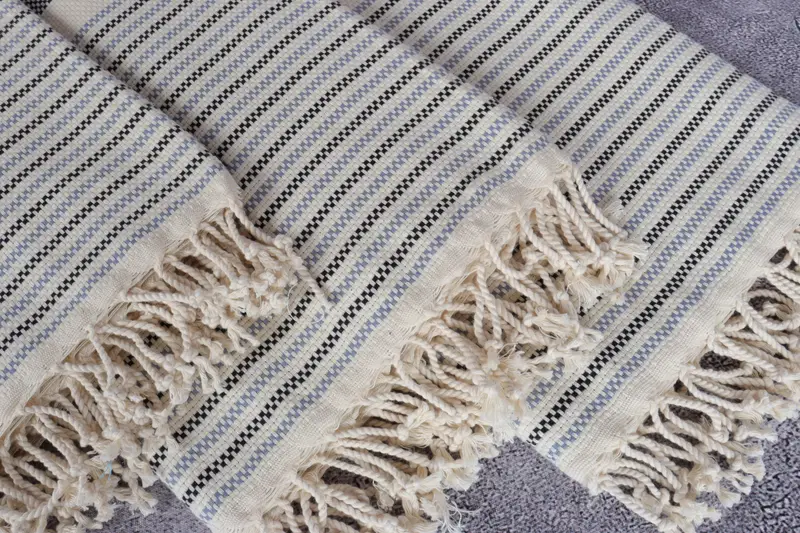 Eco-Friendly Turkish Towel, Pool Towels, Monogrammed Beach Towel, 70x40 Cotton Geometric Towel, Welcome Wedding Gift, Best Friend Gift, Gift For Him - 5