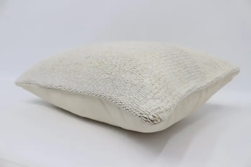 Turkish Corner Cushion, Kilim Pillow Cover, Pillow Case, Ethnic Throw Pillow Sham, Gift Pillow, Interior Designer Pillow, 16x24 Beige Cushion Case - 6