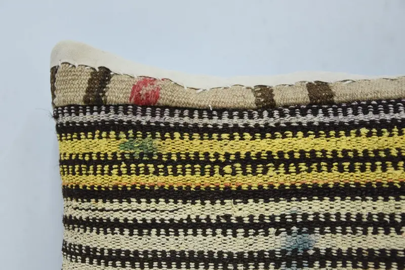 Antique Pillows, Muted Pillow Case, Vintage Pillow, Accent Cushion, Cushion, Kilim Pillow Cover, 12x20 Beige Pillow Cover, Yoga Pillow Cover - 2