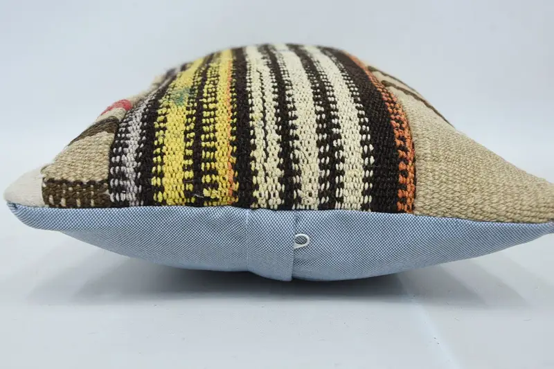 Antique Pillows, Muted Pillow Case, Vintage Pillow, Accent Cushion, Cushion, Kilim Pillow Cover, 12x20 Beige Pillow Cover, Yoga Pillow Cover - 5