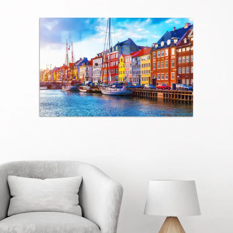 Baskılı Cam: Modern Zarafet için Canlı Danimarka Manzaraları