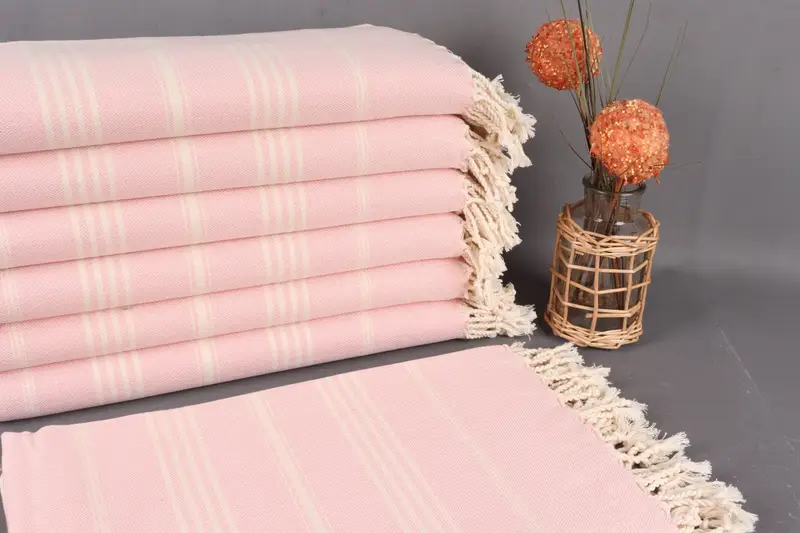 Lightweight Turkish towel for beach, Valentines Gift, 68x40 Cotton Striped Towel, Bachelorette Party Gift, Organic Turkish towel, Custom Gift - 1