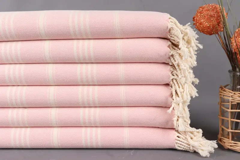 Lightweight Turkish towel for beach, Valentines Gift, 68x40 Cotton Striped Towel, Bachelorette Party Gift, Organic Turkish towel, Custom Gift - 2