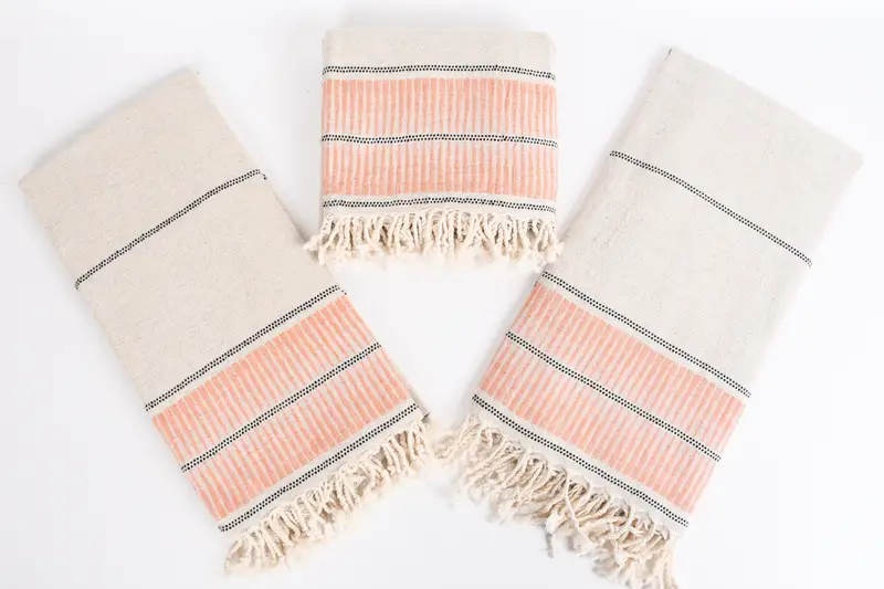 Best Friend Gift, Monogram Beach Towel, Luxury towel, Gym Towel, 70x40 Linen Striped Towel, Halloween Gifts, Quick-dry travel peshtemal towel - 6