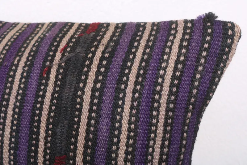 Ethnic Pillow Cover Pillow Case, Boho Pillow, Pillow for Sofa, Cushion Case, 12x20 Blue Pillow Cover, Colorful Cushion Case, Handmade Kilim Cushion - 5