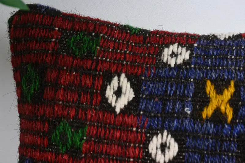 Pillow Sham, Ethnical Kilim Rug Pillow, Gift Pillow, 12x12 Red Pillow Cover, Vintage Kilim Pillow, Authentic Cushion, Accent Throw Pillow Cover - 2