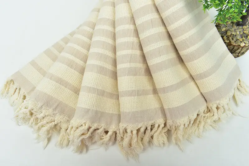 Kişiselleştirilmiş Hediye, Yaz Havlusu, 40x16 Pamuklu Çizgili Havlu, Türk El Havlusu, Monogram Mutfak Havlu, Sevgililer Günü Hediyesi, Konuk Havlusu - 4