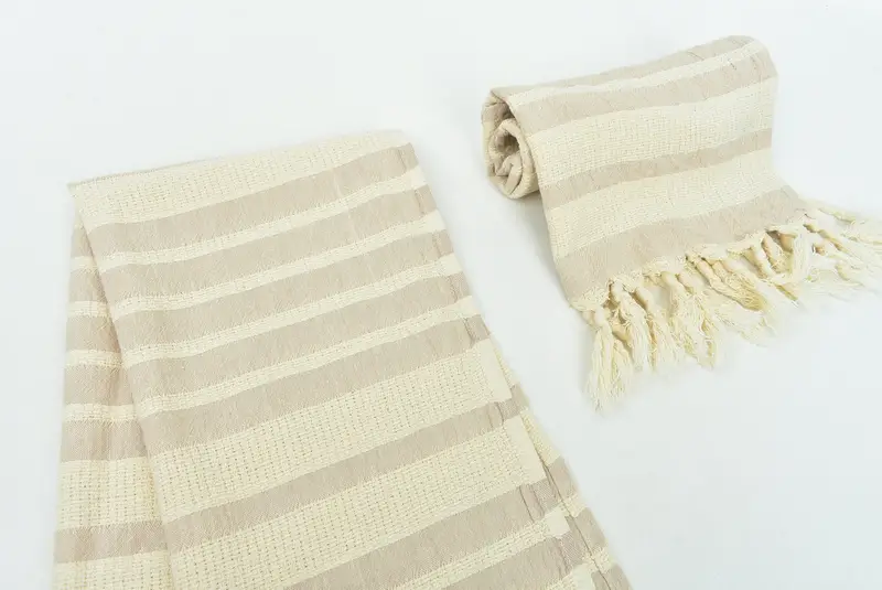 Kişiselleştirilmiş Hediye, Yaz Havlusu, 40x16 Pamuklu Çizgili Havlu, Türk El Havlusu, Monogram Mutfak Havlu, Sevgililer Günü Hediyesi, Konuk Havlusu - 7