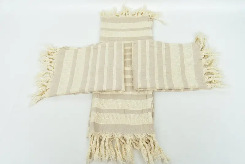 Kişiselleştirilmiş Hediye, Yaz Havlusu, 40x16 Pamuklu Çizgili Havlu, Türk El Havlusu, Monogram Mutfak Havlu, Sevgililer Günü Hediyesi, Konuk Havlusu - 6