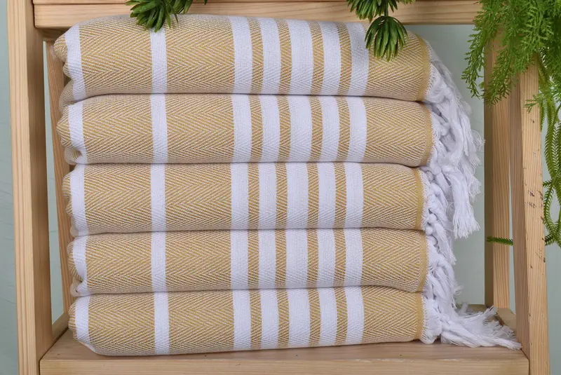 Gifts For Him, 40x20 Cotton Zig zag Towel, Custom Hand Towel, Monogram Tea Towel, Personalized Kitchen Towel, Bridesmaid Gifts, Embroidery Towel - 1