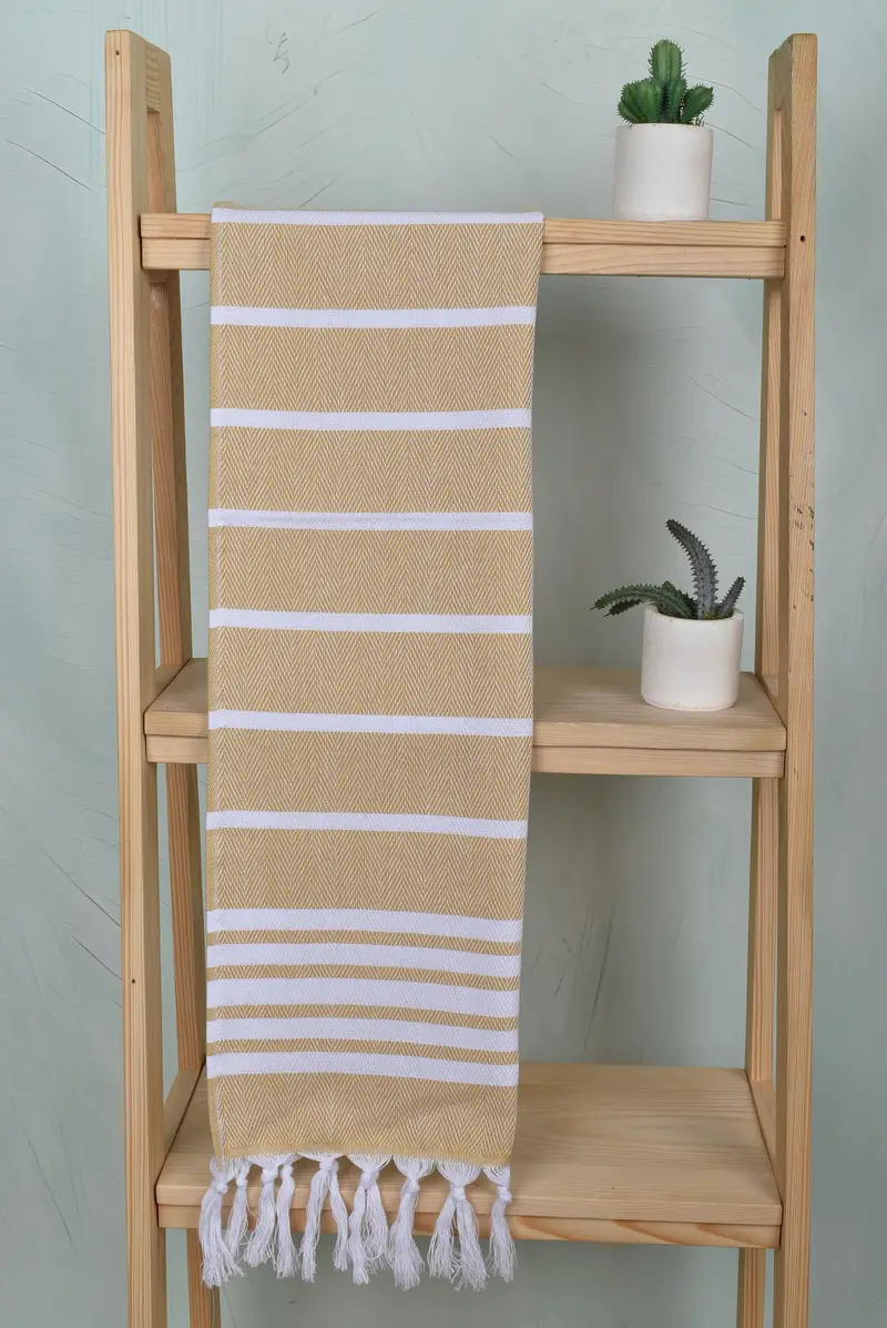 Gifts For Him, 40x20 Cotton Zig zag Towel, Custom Hand Towel, Monogram Tea Towel, Personalized Kitchen Towel, Bridesmaid Gifts, Embroidery Towel - 8