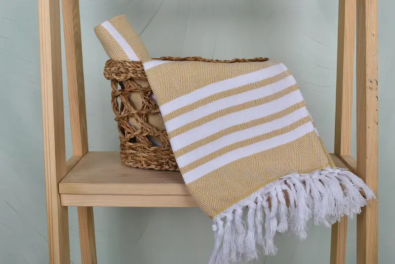 Gifts For Him, 40x20 Cotton Zig zag Towel, Custom Hand Towel, Monogram Tea Towel, Personalized Kitchen Towel, Bridesmaid Gifts, Embroidery Towel - 4