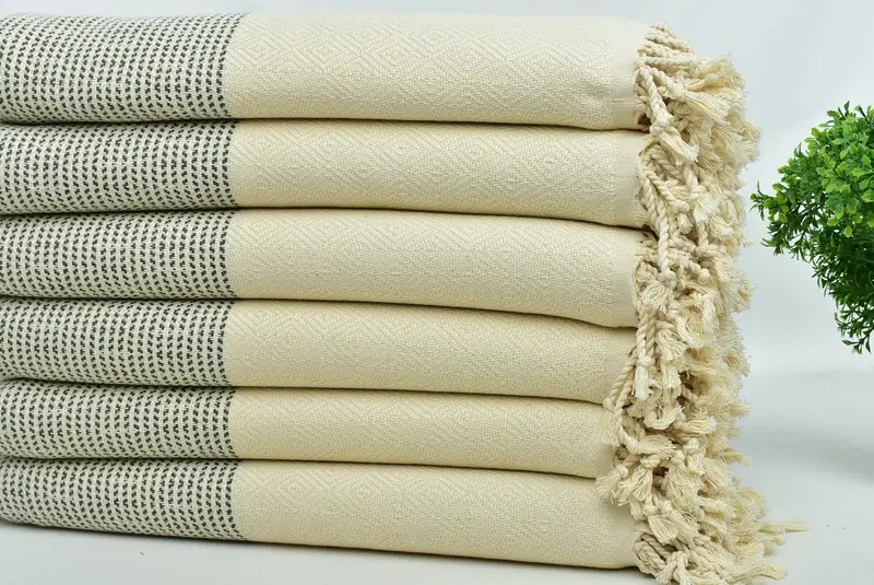 Personalized Gift, Best Wedding Gift, Handmade Gift, Bridal Shower Favor, Turkish Towel USA, Family Gift Basket, 70x40 Cotton Diamond Towel - 3