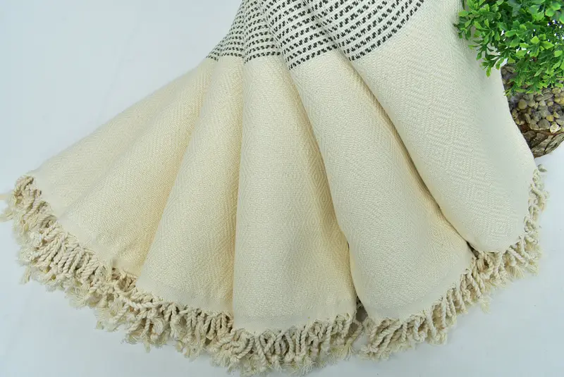Personalized Gift, Best Wedding Gift, Handmade Gift, Bridal Shower Favor, Turkish Towel USA, Family Gift Basket, 70x40 Cotton Diamond Towel - 4