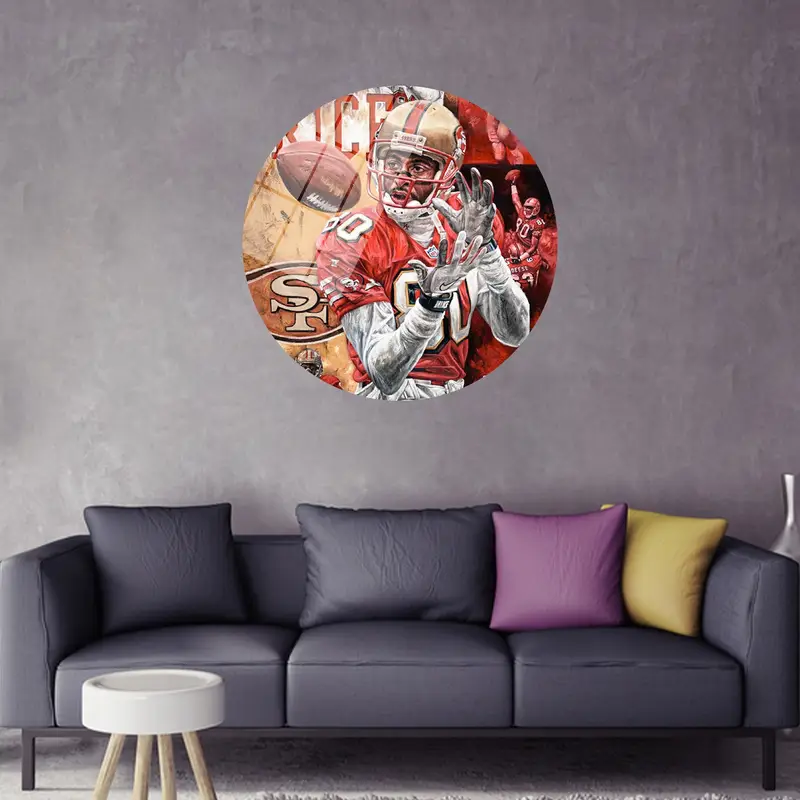 エレガントなキャンバス: アメリカン フットボールの象徴的な瞬間を捉えた