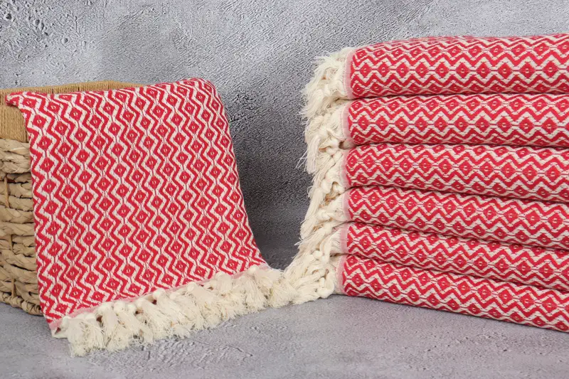 Peshtemal Towel USA, 70x40 Cotton Diamond Towel, Handmade Turkish Towel, Customized Towels, Luxury towel, Turkish bath towel, Organic towel - 3
