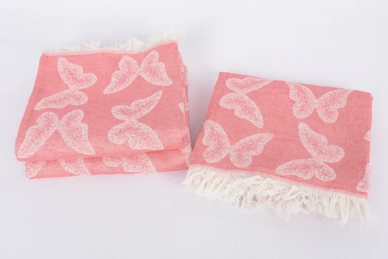 Custom Wedding Gifts, House Warming Gift, 68x36 Cotton Butterfly Pattern Towel, Friends Beach Towel, Turkish hand towel, Bachelorette Gifts - 8