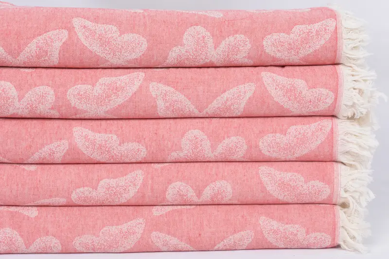 Custom Wedding Gifts, House Warming Gift, 68x36 Cotton Butterfly Pattern Towel, Friends Beach Towel, Turkish hand towel, Bachelorette Gifts - 4