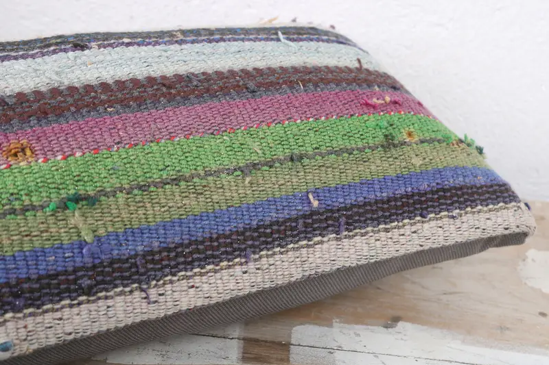 Vintage Pillow, Nautical Throw Pillow, Cushion Case, Hippie Throw Cushion, 8x16 Green Pillow Case, Pillow for Sofa, Interior Designer Pillow - 6