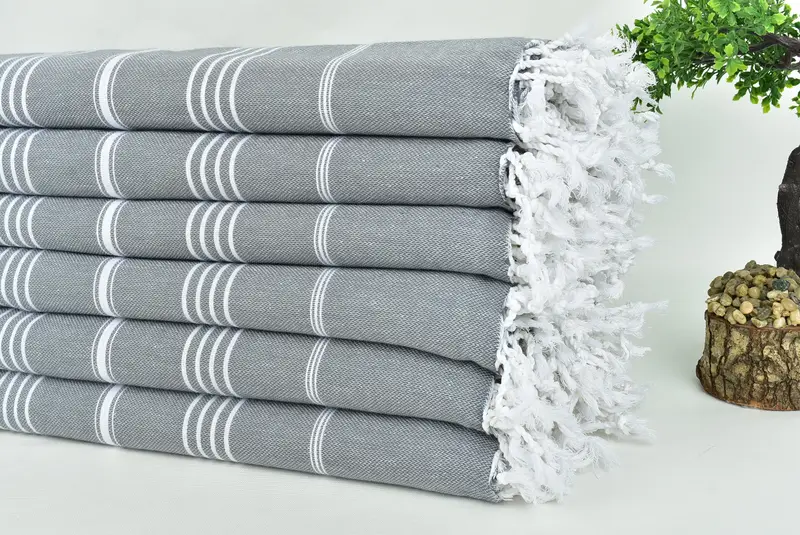 Wedding Gift Customized Blanket, Valentines Day Gift For Him, Bedspread, Bachelorette Party Favors, 96x80 Cotton Striped Towel, Bachelorette Gifts - 3
