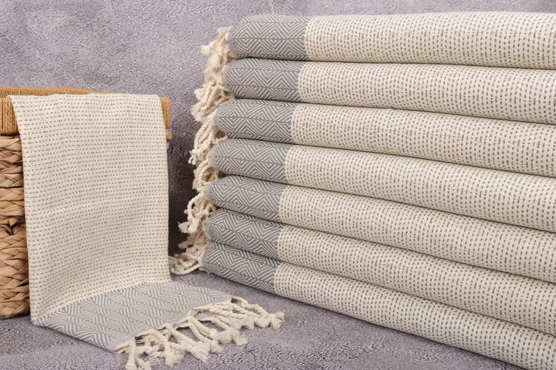 Personalized Gifts, Bridesmaid Gift, Christmas Hand Towel, 36x18 Cotton Diamond Towel, Small Bath Towels, Organic Towel, Turkish Tea Towel - 3