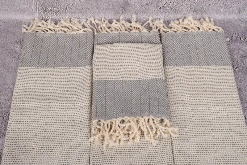 Personalized Gifts, Bridesmaid Gift, Christmas Hand Towel, 36x18 Cotton Diamond Towel, Small Bath Towels, Organic Towel, Turkish Tea Towel - 4