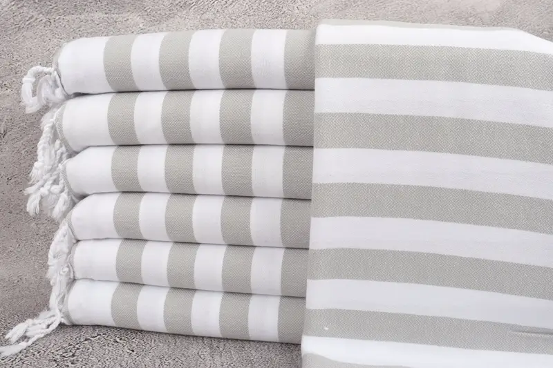 Hammam Towel USA, Turkish towel, Spa Towel, Travel towel, 68x36 Cotton Striped Towel, Best Beach Towel, Bachelorette Beach Towel, House Warming Gift - 1