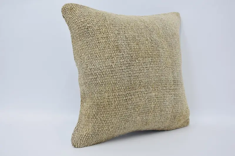 Cushion, Pillow for Couch, Home Decor Pillow, Turkish Kilim Pillow, Couch Cushion Case, 18x18 Beige Cushion Cover, Wholesale Cushion - 3