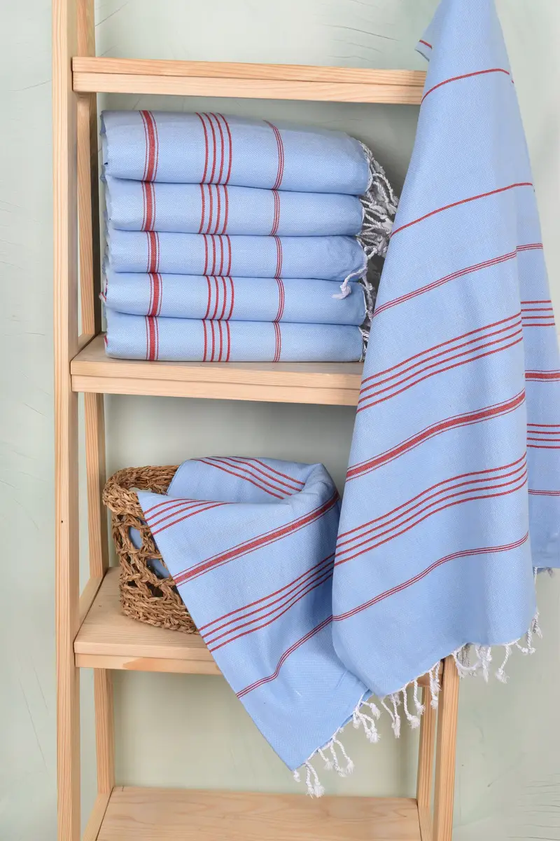 Spa Towel, 70x40 Cotton Striped Towel, Soft towel, Turkish Towel USA, Personalized Turkish bath towel for home decor, Hammam towel, Gift Boxes Towel - 3