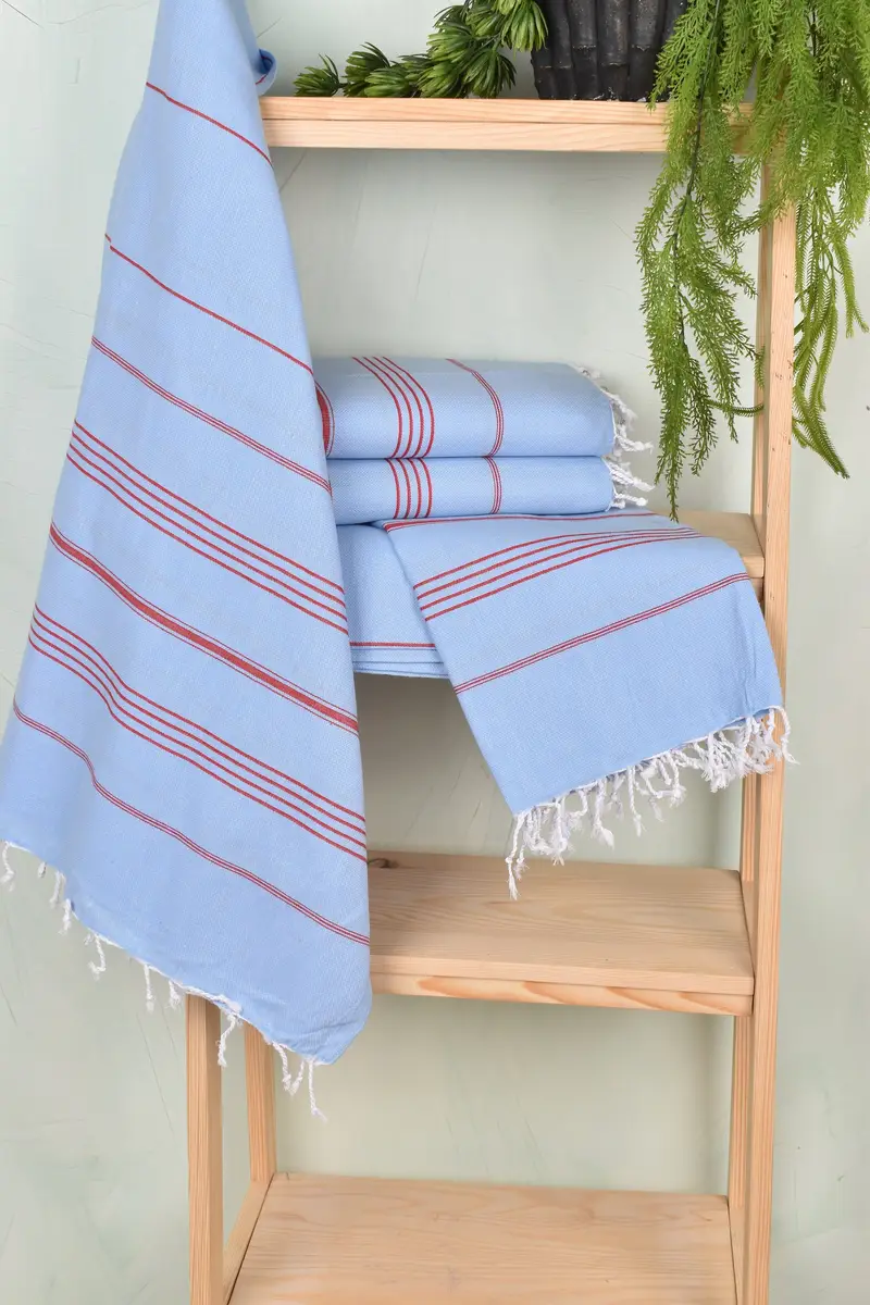 Spa Towel, 70x40 Cotton Striped Towel, Soft towel, Turkish Towel USA, Personalized Turkish bath towel for home decor, Hammam towel, Gift Boxes Towel - 6