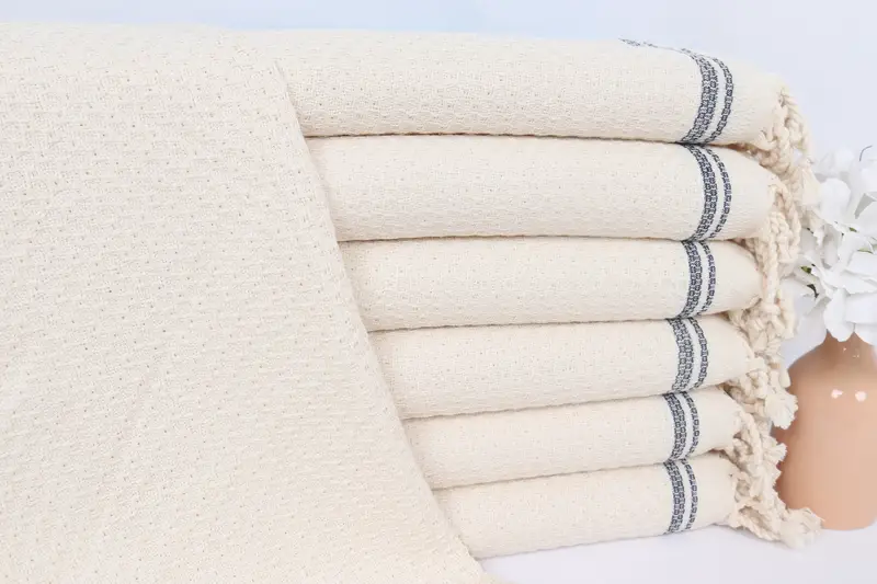 Turkish Towel Hand Towel Navy Cotton 18x38 Inches, Personalized Gifts