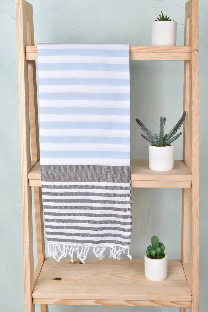 Gift For Wedding Day, Bridesmaid Gifts, 68x36 Cotton Striped Towel, Custom Wedding Towel, Custom Gift, Beach Towel Bulk, Spa Gift, Handmade Gift - 8