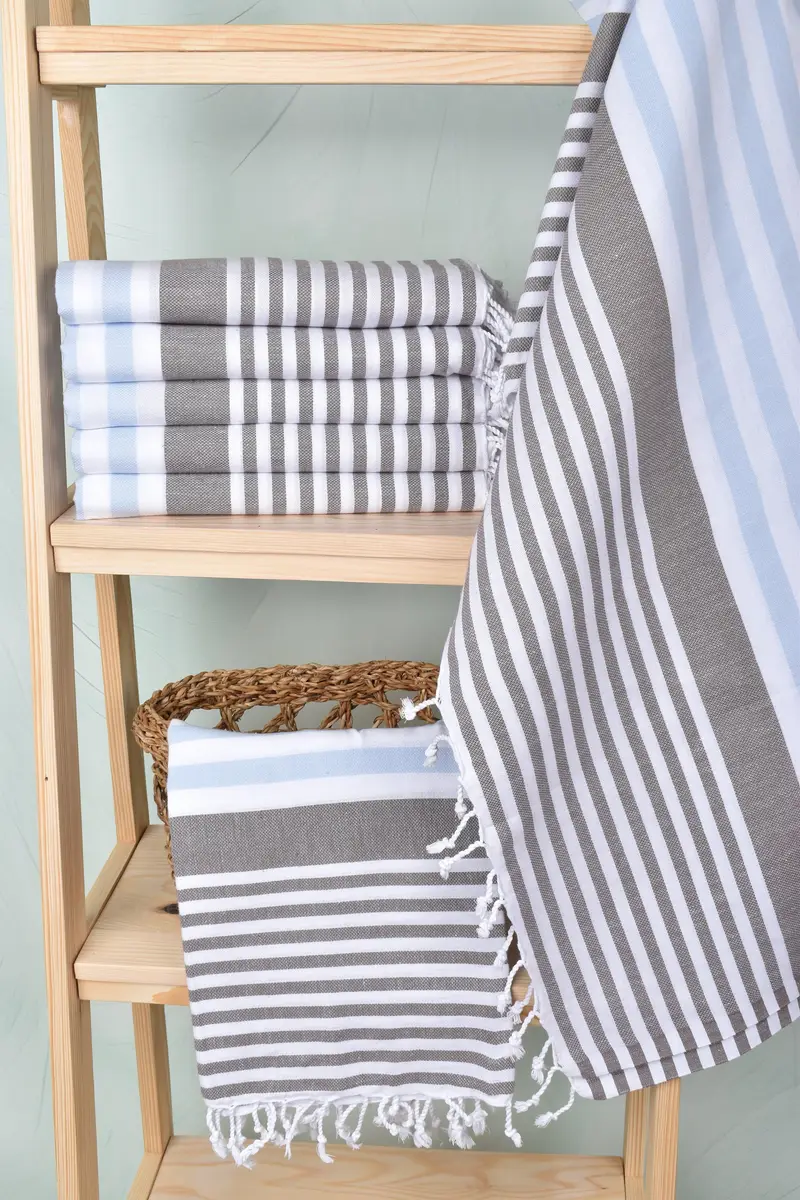 Gift For Wedding Day, Bridesmaid Gifts, 68x36 Cotton Striped Towel, Custom Wedding Towel, Custom Gift, Beach Towel Bulk, Spa Gift, Handmade Gift - 3