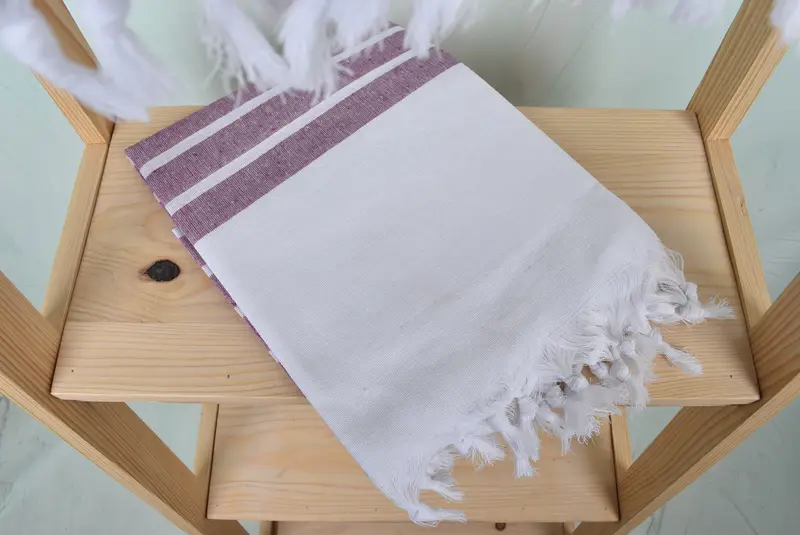 Eco-Friendly Turkish Towel, Custom Beach Towel, Embroidered Towel, Luxury Beach Towel, Bridal Gifts, 70x40 Cotton Striped Towel, Beach Towel Gift - 5