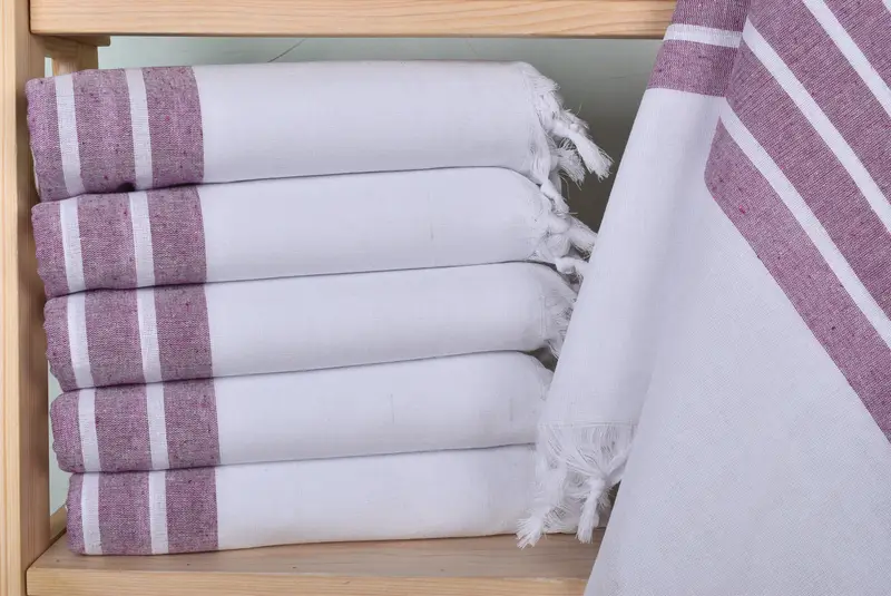 Eco-Friendly Turkish Towel, Custom Beach Towel, Embroidered Towel, Luxury Beach Towel, Bridal Gifts, 70x40 Cotton Striped Towel, Beach Towel Gift - 2