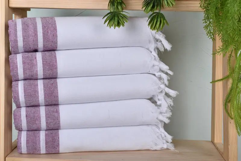Eco-Friendly Turkish Towel, Custom Beach Towel, Embroidered Towel, Luxury Beach Towel, Bridal Gifts, 70x40 Cotton Striped Towel, Beach Towel Gift - 1