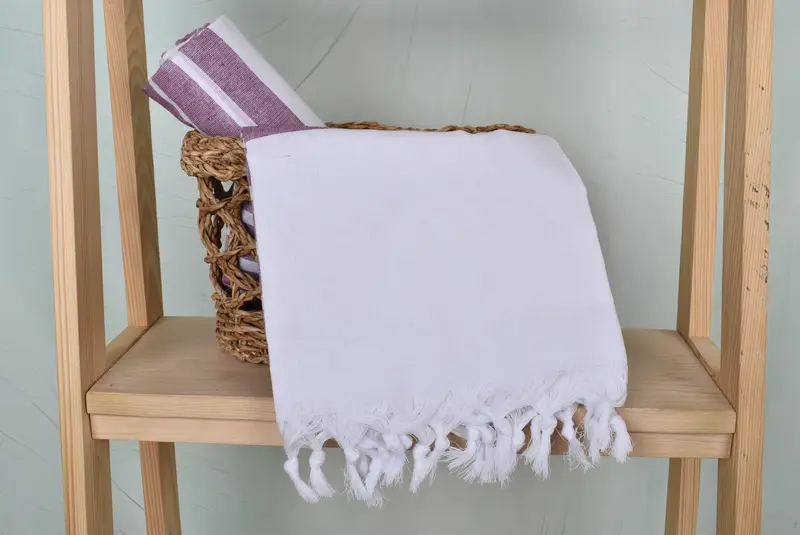 Eco-Friendly Turkish Towel, Custom Beach Towel, Embroidered Towel, Luxury Beach Towel, Bridal Gifts, 70x40 Cotton Striped Towel, Beach Towel Gift - 4