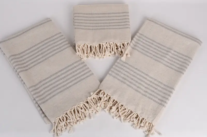 Bachelorette Party Favors Beach, Best Beach Towel, Custom Beach Towel, 70x40 Linen Striped Towel, Scarf Towel, Sand-resistant towel, Wedding Towel - 6