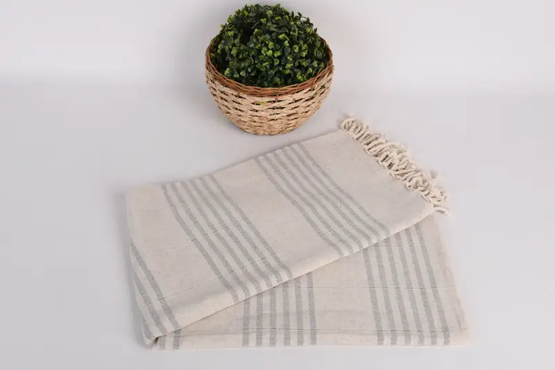 Bachelorette Party Favors Beach, Best Beach Towel, Custom Beach Towel, 70x40 Linen Striped Towel, Scarf Towel, Sand-resistant towel, Wedding Towel - 4