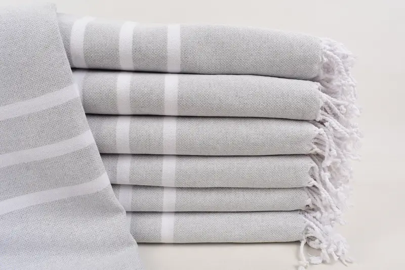 Personalized Turkish Towel, Luxury Turkish Bath Towel, 70x40 Cotton Striped Towel, Employee Gifts, Organic towel, Wedding Favors, Embroidery Towel