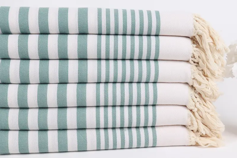 Anniversary Gift For Her, 70x40 Cotton Striped Towel, Organic Towel, Personalized Wedding Gift, Quick-Dry Beach Towel, Personalized Bridesmaid Gift - 3