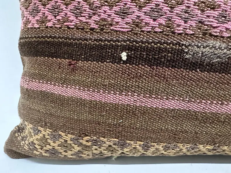 16x48 Pink Pillow Case, Vintage Kilim Throw Pillow, Turkish Kilim Pillow, Pillow Sham, Kilim Pillow Cover, Vintage Throw Cushion - 2